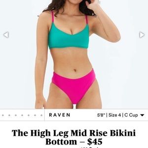 Summersalt High Leg Bikini Swim Bottom 12